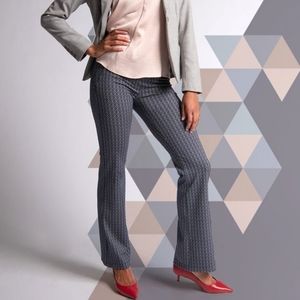 Betabrand blue diamond straight leg yoga trousers XL petite Diamante